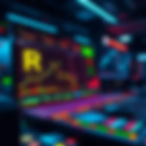 A digital platform showing RSN tokens being sold and swapped with charts and trading details