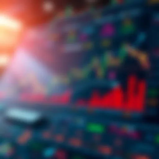 A graphic showing the comparison between active trading and passive gains, featuring charts and icons for trading and lending.