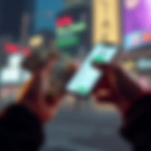 A person holding cash and a phone with Cash App open, symbolizing secure transactions for XMR trading.