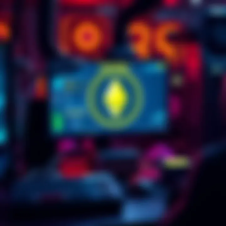 A computer setup showing CPU mining for Nerva cryptocurrency with Monero graphics in the background