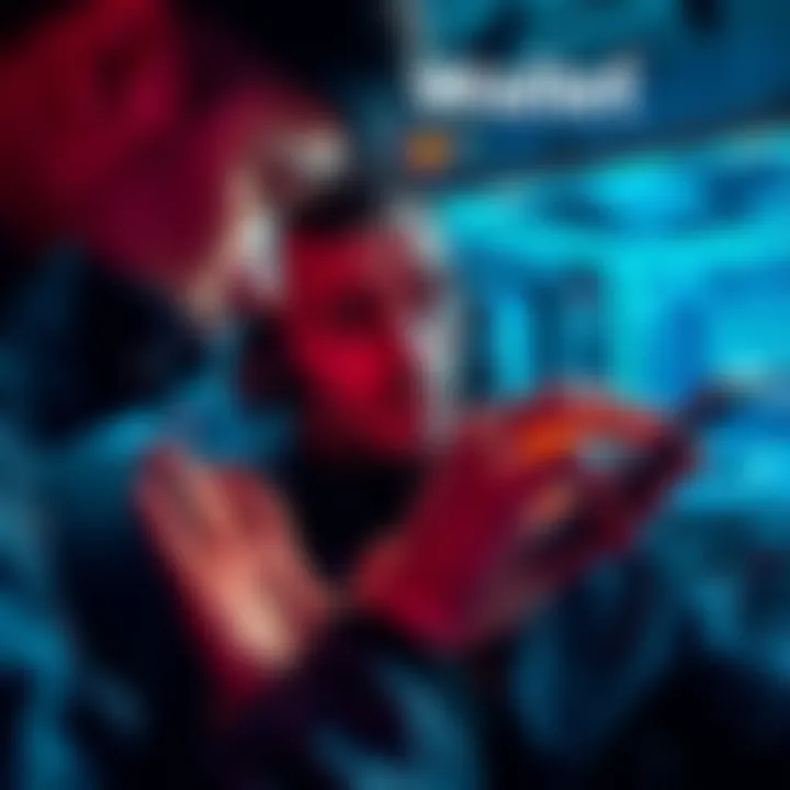 A concerned user looking at a cryptocurrency wallet app on a mobile device, highlighting issues with fund transfers.