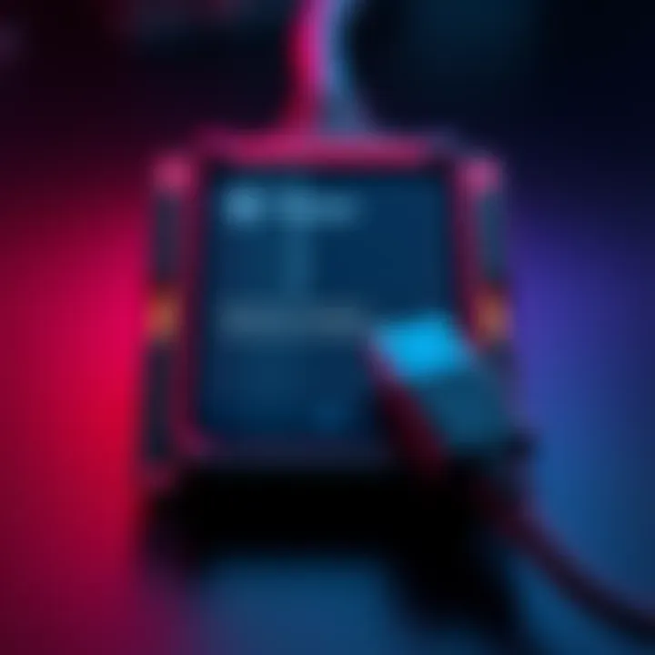 A Trezor 7 device with a broken Bluetooth connection and USB cable showing disconnect error on the screen.