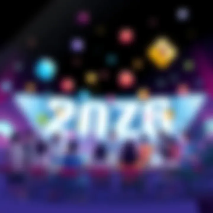 A vibrant illustration showing Trezor community members engaging in activities like discussions and campaigns, surrounded by colorful graphics representing rewards and excitement.