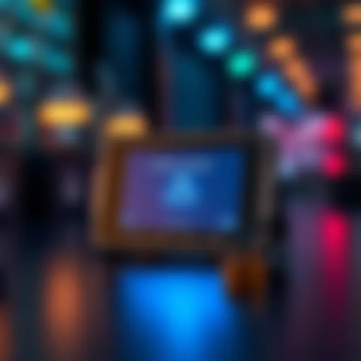 A Trezor cryptocurrency hardware wallet displaying a software update alert on its screen, emphasizing security and vigilance against malware.