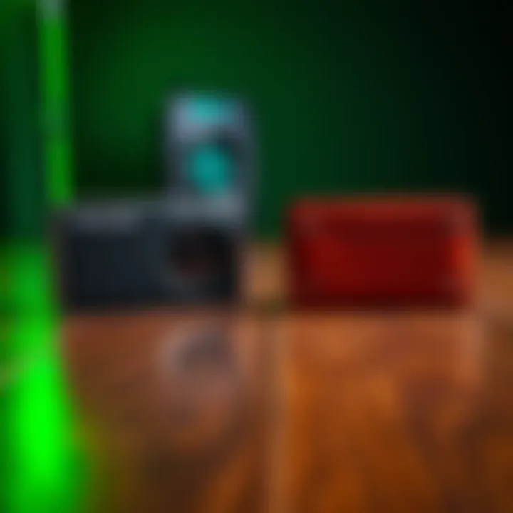 A comparison of Trezor Safe 3 and Jade Classic hardware wallets on a wooden table, highlighting their designs and features.