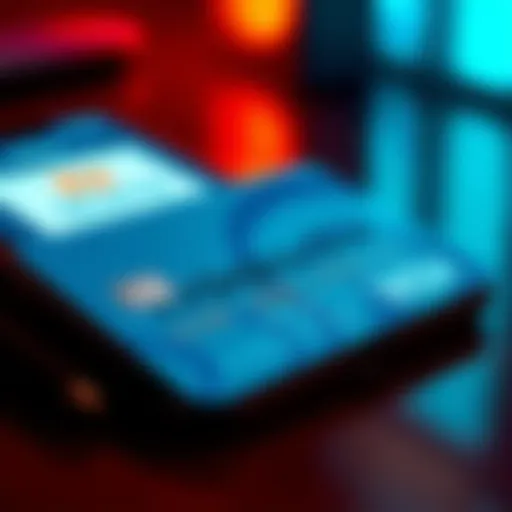 Close-up of a Trocador prepaid card with a smartphone showing the Trocador app on the screen, highlighting concerns about security and funding risks.