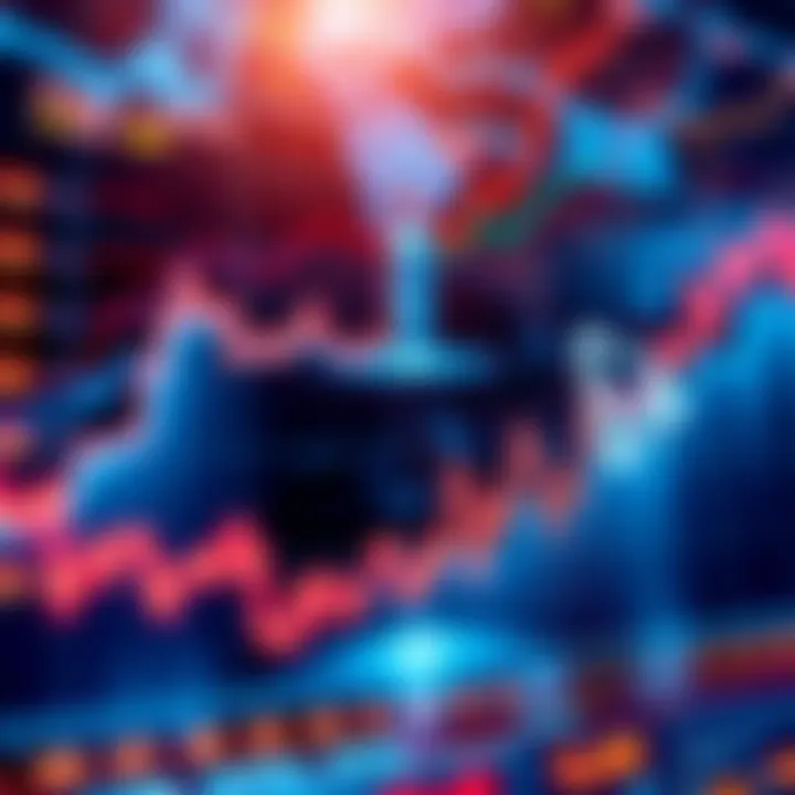 A graph showing digital marketplace trends and data with Tron logo in the corner