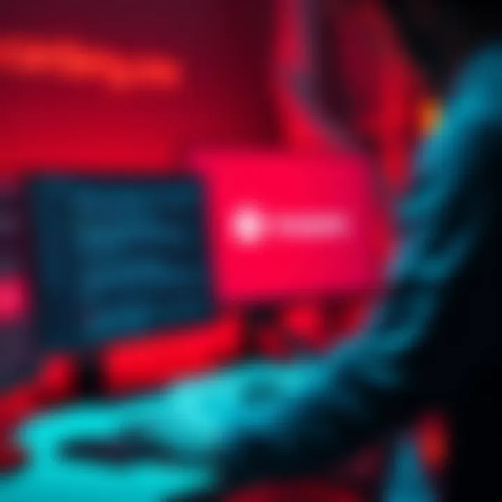 A person troubleshooting an issue with a Cardano wallet on a computer, showing error messages and an open Trezor application in the background.