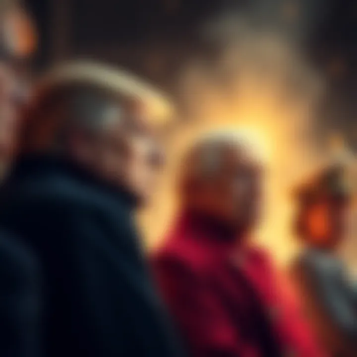 A visual representation of public disapproval regarding the bond between Donald Trump and King Charles, showing people expressing their negative opinions
