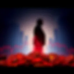 A graph showing a steep decline in cryptocurrency values, with a silhouette of the Trump family in the background.