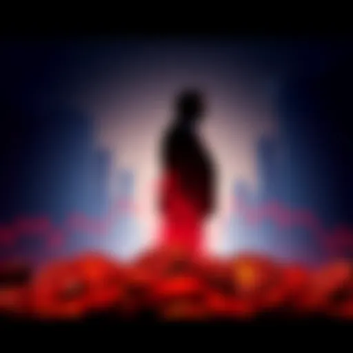 A graph showing a steep decline in cryptocurrency values, with a silhouette of the Trump family in the background.