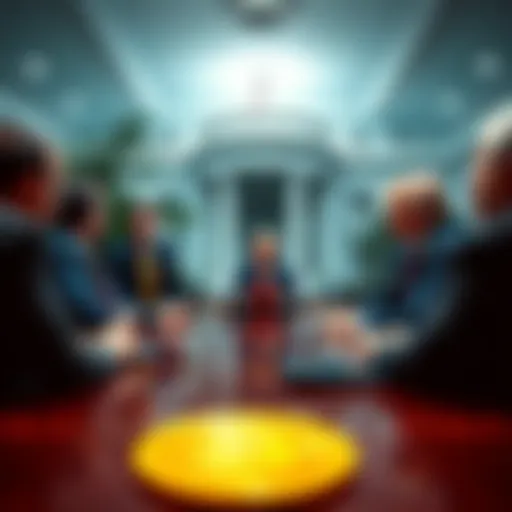 President Trump discussing with CEOs from crypto and prediction markets at the White House