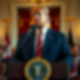 President Trump speaks at a cryptocurrency summit with industry leaders and regulators at the White House
