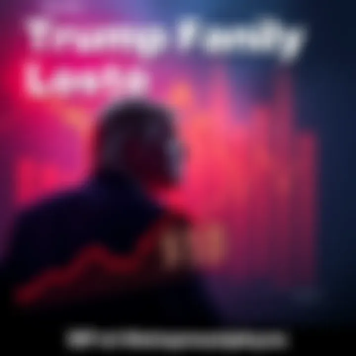 Graph showing a sharp decline in cryptocurrency value affecting the Trump family's investments