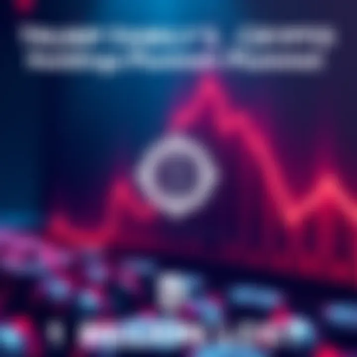 A graphic showing a downward trend in cryptocurrency values with the Trump family logo, symbolizing significant financial losses.