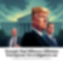 An illustration showing a split image with Trump's Justice Department building and European officials looking concerned, symbolizing the lack of cooperation in the Epstein investigation.