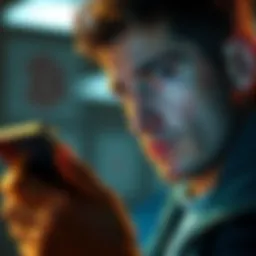 A person staring at a phone with a shocked expression, symbolizing loss after a Trust Wallet hack.