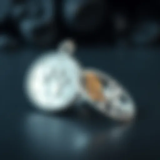 Two distinct silver icons displayed together, showcasing their craftsmanship and design