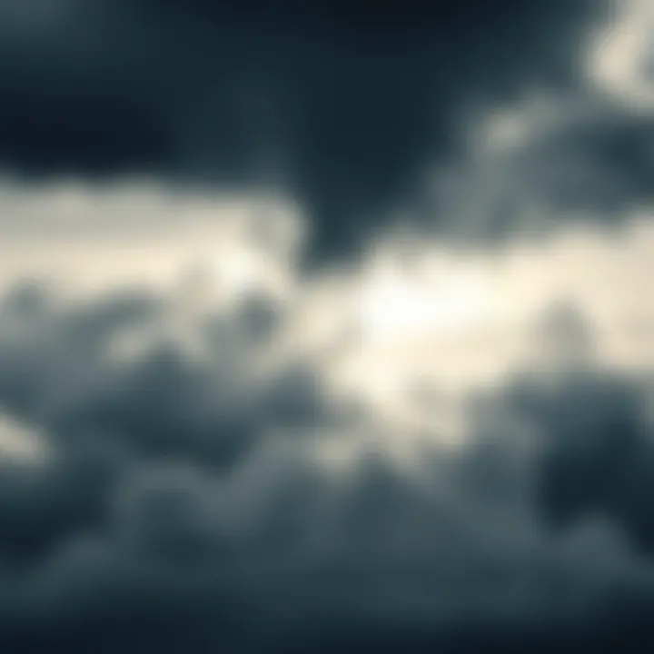 A stormy sky with dark clouds signifying uncertainty in various sectors