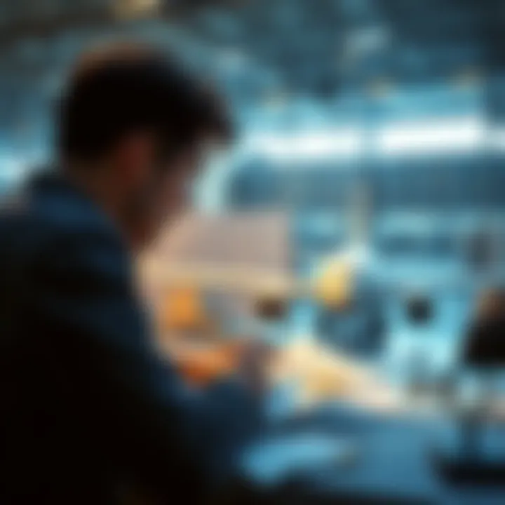 A person looking at a Boeing model with notes and charts nearby, trying to understand the findings from their visit.
