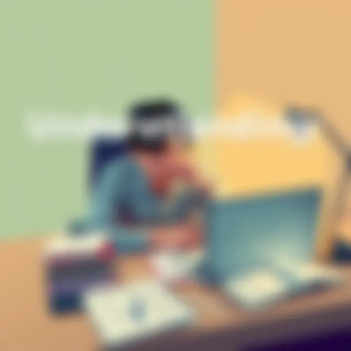 A person sitting at a desk, studying cryptocurrency concepts with a laptop, books, and a notepad filled with notes on wallets and transactions.