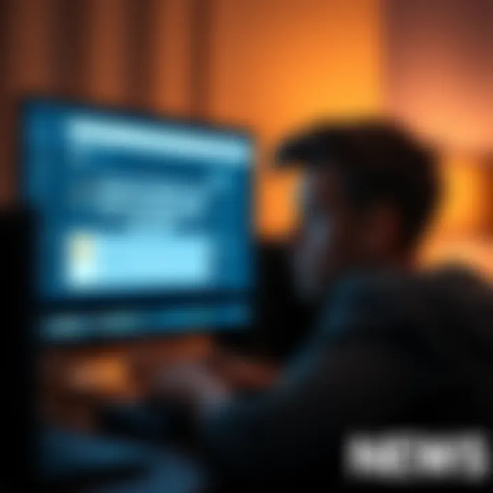 A person looking confused at their computer screen after receiving an unexpected email about Coinkite, raising concerns about data privacy.