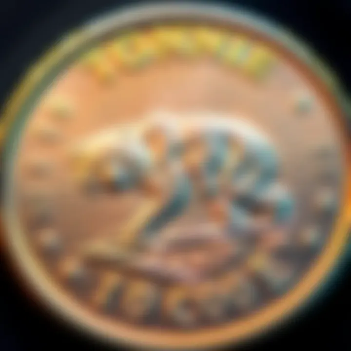 A close-up of a special toonie featuring a bear, showcasing its distinct design and potential 10th Anniversary marking