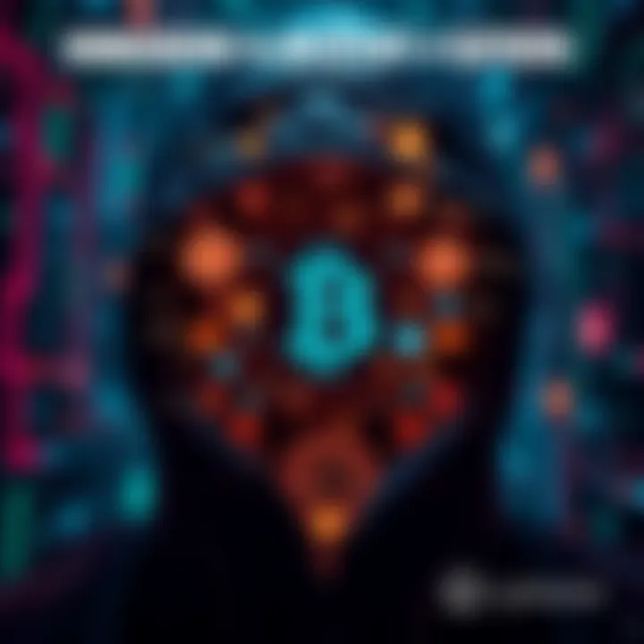 An abstract representation of Satoshi Nakamoto's identity shrouded in digital symbols and cryptocurrency motifs, hinting at the upcoming revelation.