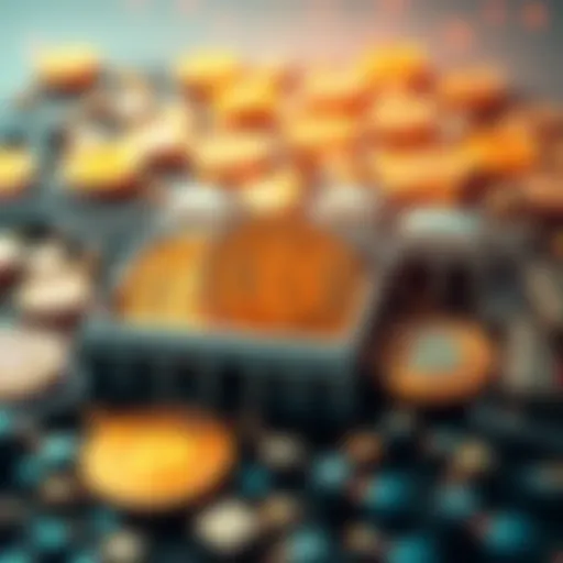 Visual representation of cryptocurrency icons with a focus on CRO and BTC, symbolizing potential government investment changes.