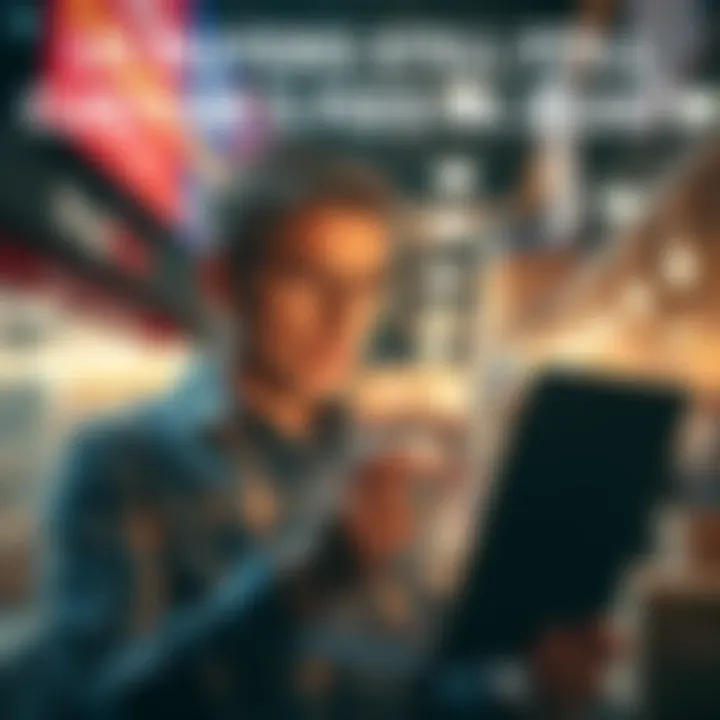 A frustrated US buyer looking at a customs fee notice while shopping online