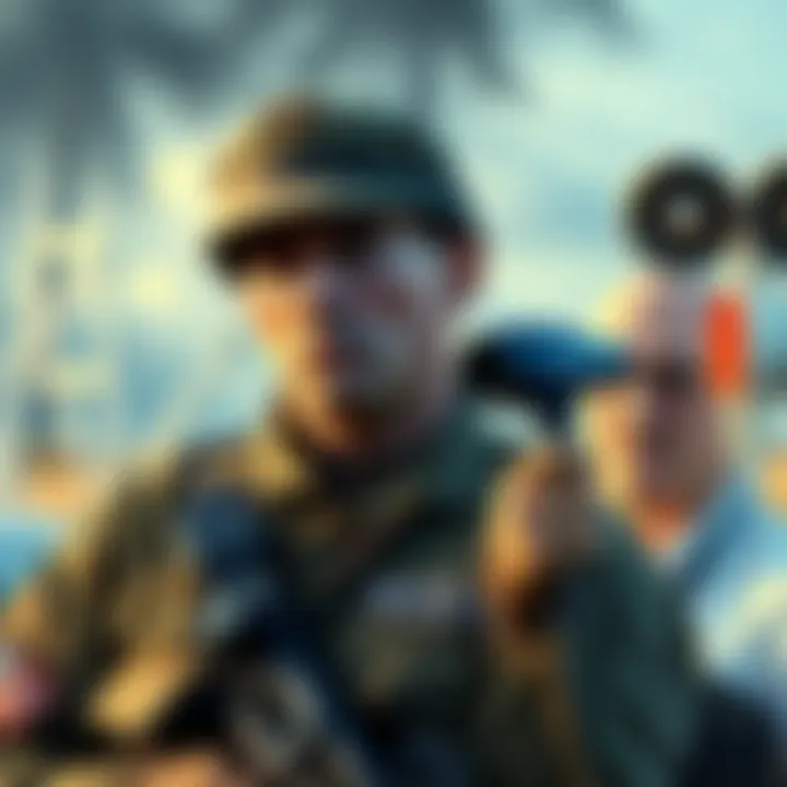 A U.S. soldier in uniform looks concerned as news of insider trading charges unfolds, alongside a French man holding a hair dryer near a weather sensor, both representing a twist in legal cases.
