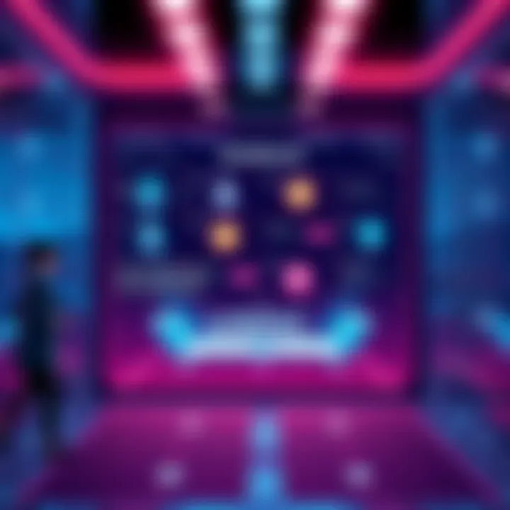 A visual representation of a USDC payment router on the Stellar blockchain, showing merchants receiving payments and fee splits in real-time.