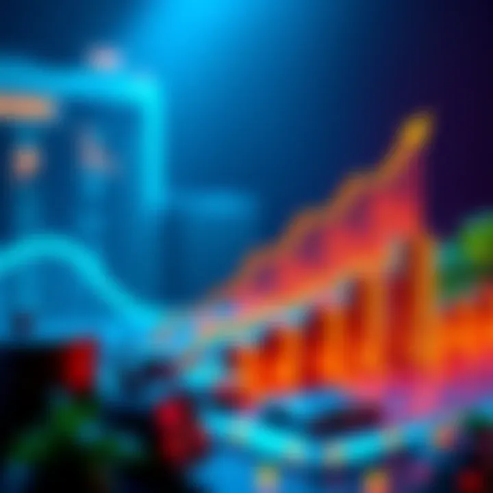 A graphic showing increasing profits from USDC investments with attractive rates displayed, highlighting the potential for high yields.