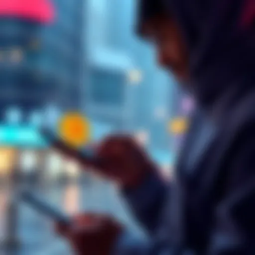 A Dubai resident using a smartphone to convert USDT to Bitcoin safely without centralized exchanges