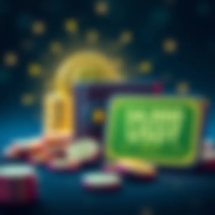 A graphic showing a digital wallet with USDT coins and a sign indicating bonuses, suggesting financial opportunities for new users.