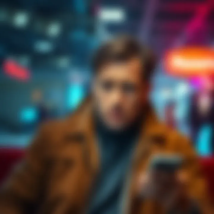 A person looking at their phone with a frustrated expression, showing low earnings from a digital rewards app