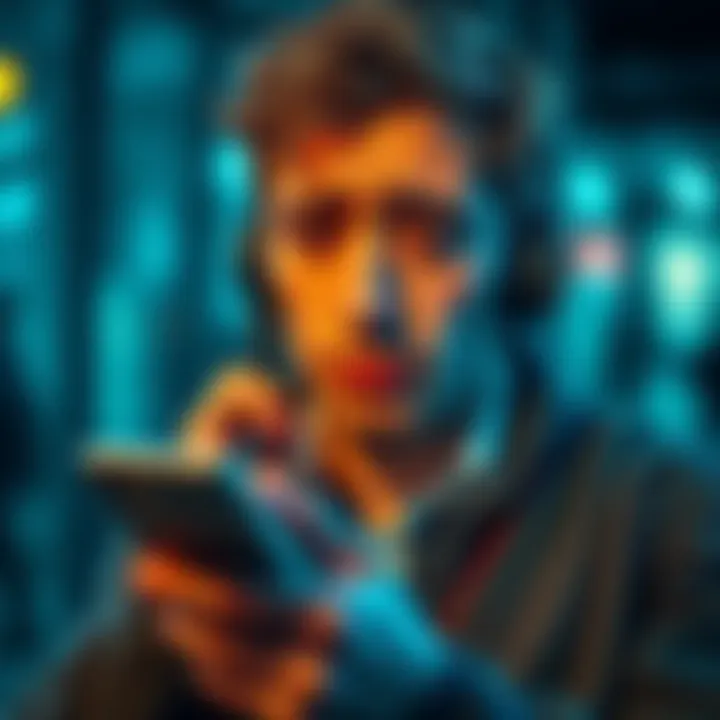 A person looking frustrated while trying to contact customer support on their phone without a mobile app