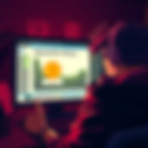 A frustrated person looking at a computer screen showing a meme about bitcoin's price drop