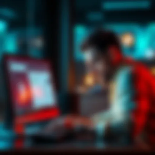 A person looks frustrated while using a computer, trying to swap USDC for Monero amidst warnings about AML checks.