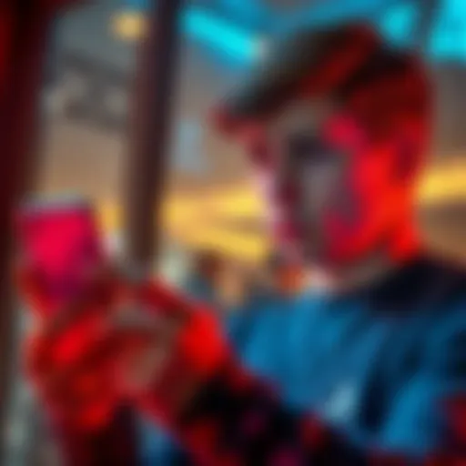 A person looks worried while checking their financial app on a smartphone, depicting frustration over sudden account closure.