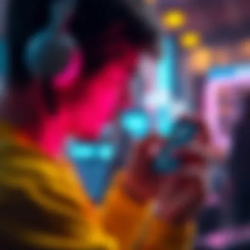 A person looking at their smartphone, displaying a crypto wallet app, while asking for help in a forum.