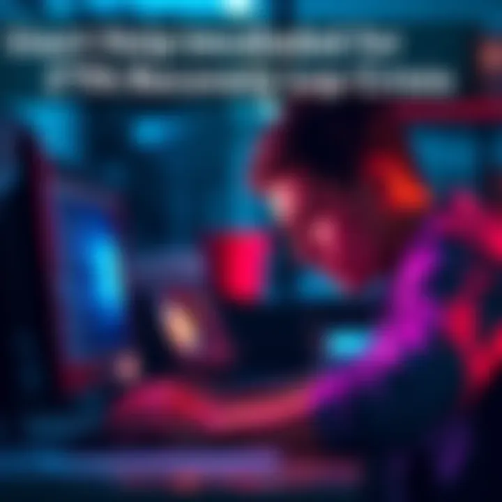 A person looks frustrated at their computer, unable to access their account due to 2FA issues, with a notification indicating recovery attempts have failed.