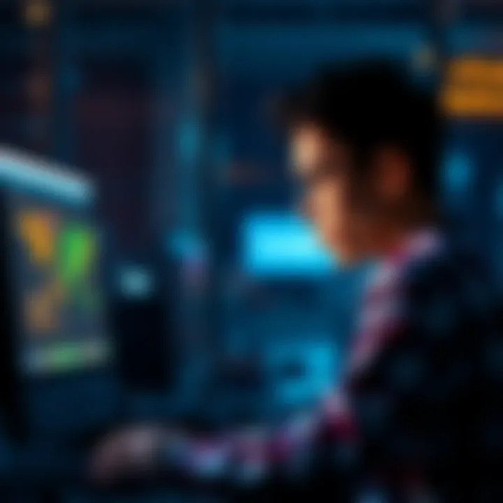 A concerned person looks at their computer, worried about losing money to a scam website that pretends to be Polymarket.