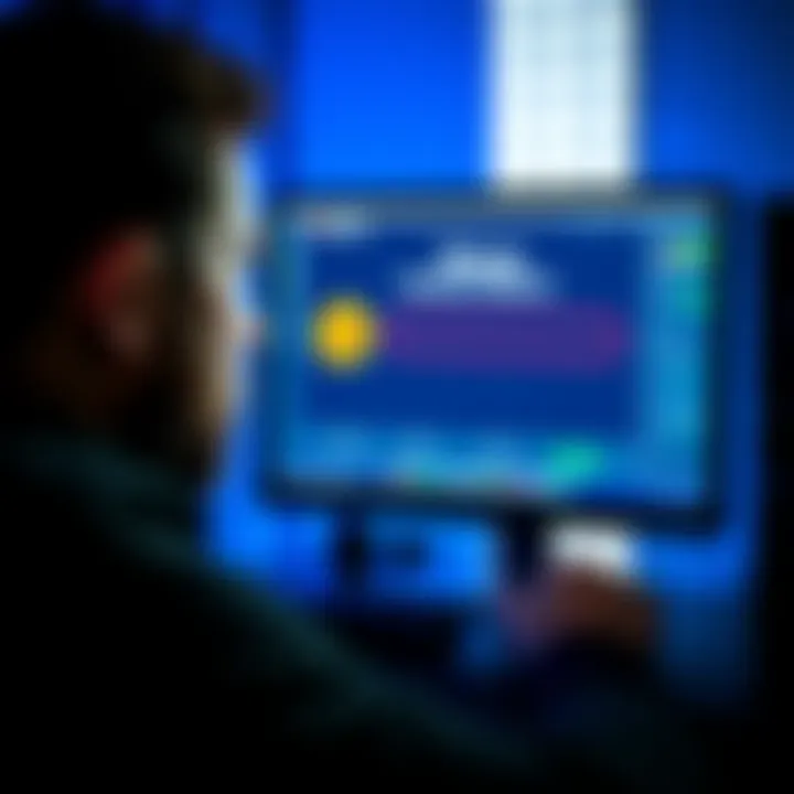 A person looking at a computer screen showing a Bitcoin wallet with a zero balance, expressing concern about a possible scam