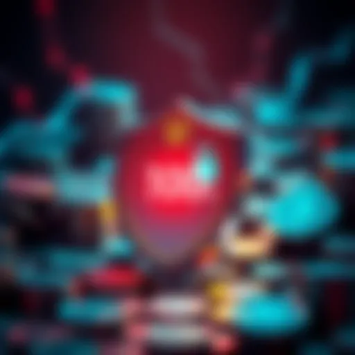 Visual representation of utility tokens with a highlighted security feature, depicting a shield and a timer, symbolizing the 100-hour cooldown for transactions