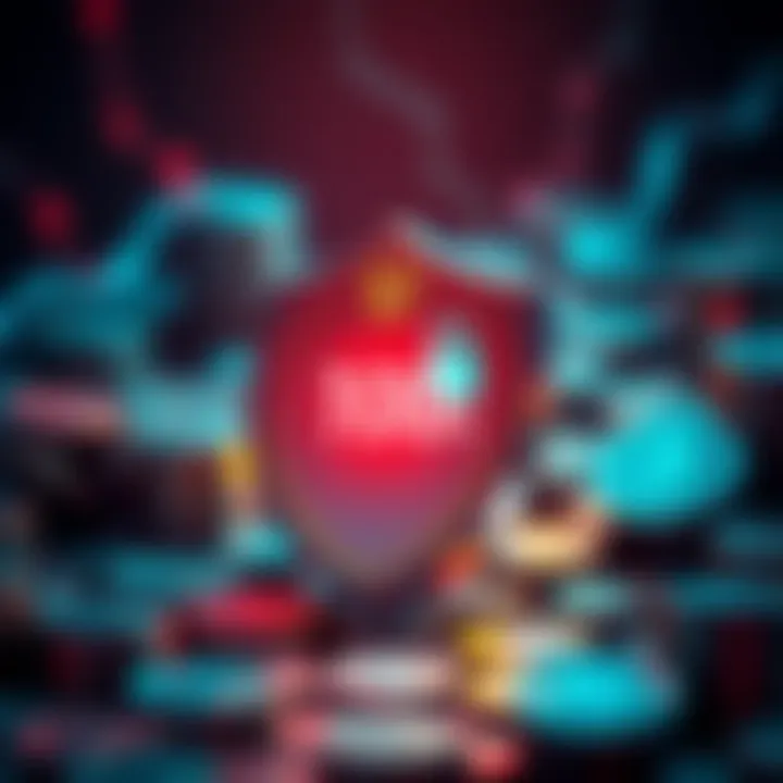 Visual representation of utility tokens with a highlighted security feature, depicting a shield and a timer, symbolizing the 100-hour cooldown for transactions