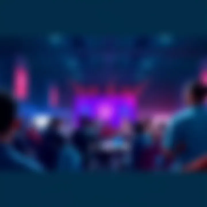 People discussing updates on VeChain's latest innovations and upgrades at a forum.