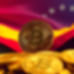 A visual representation of Bitcoin symbols with the Venezuelan flag in the background, highlighting the potential hidden reserves of cryptocurrency in Venezuela.