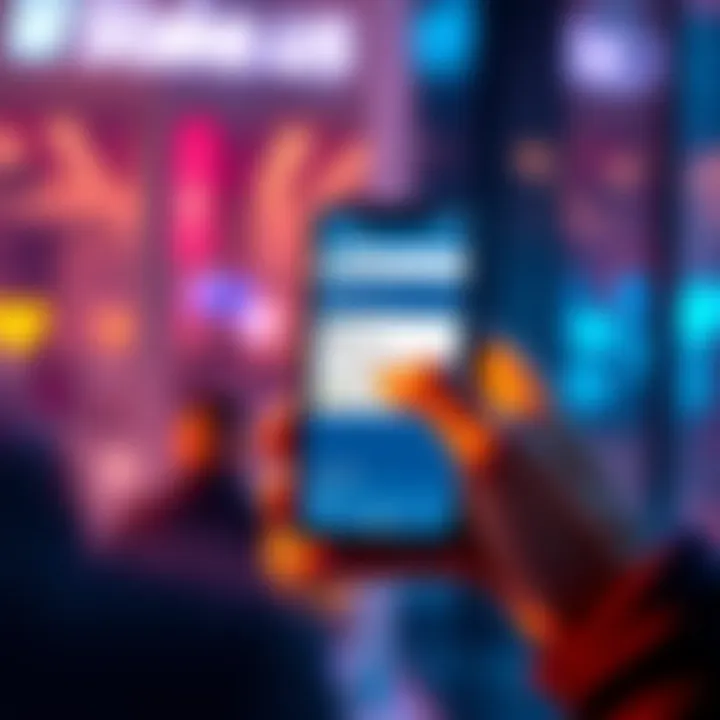 Verified Stake.US Accounts A person using a smartphone to inquire about buying verified Stake.US accounts through direct messages.