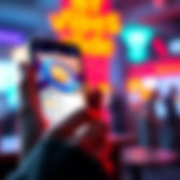 A person using the Vibe Coded Nano Faucet App on a smartphone, with visuals of NANO coins and feedback options on the screen.